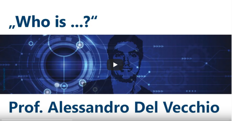 Who is Prof. Alessandro Del Vecchio?